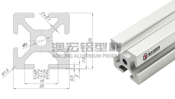 2525歐標工業鋁型材